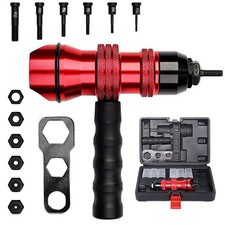 Profi Nietmutter Adapter f&uuml;r Akkuschrauber Bohrmaschine Nietaufsatz M3-M10 Set
