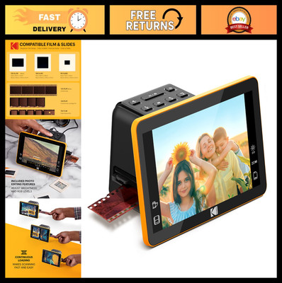 Kodak Slide N Scan Max Digital Film Slide Scanner, Black/Yellow (RODFS70)