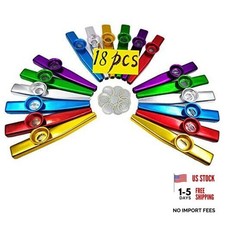 18Pcs Metal Kazoos With 20Pcs Kazoo Flute Diaphragms,Musical Instruments,Good