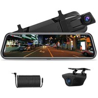 Dashcam Spiegel 10 Zoll, Full Hd, Nachtsicht, 170° Weitwinkel, RüCkfahrkamera