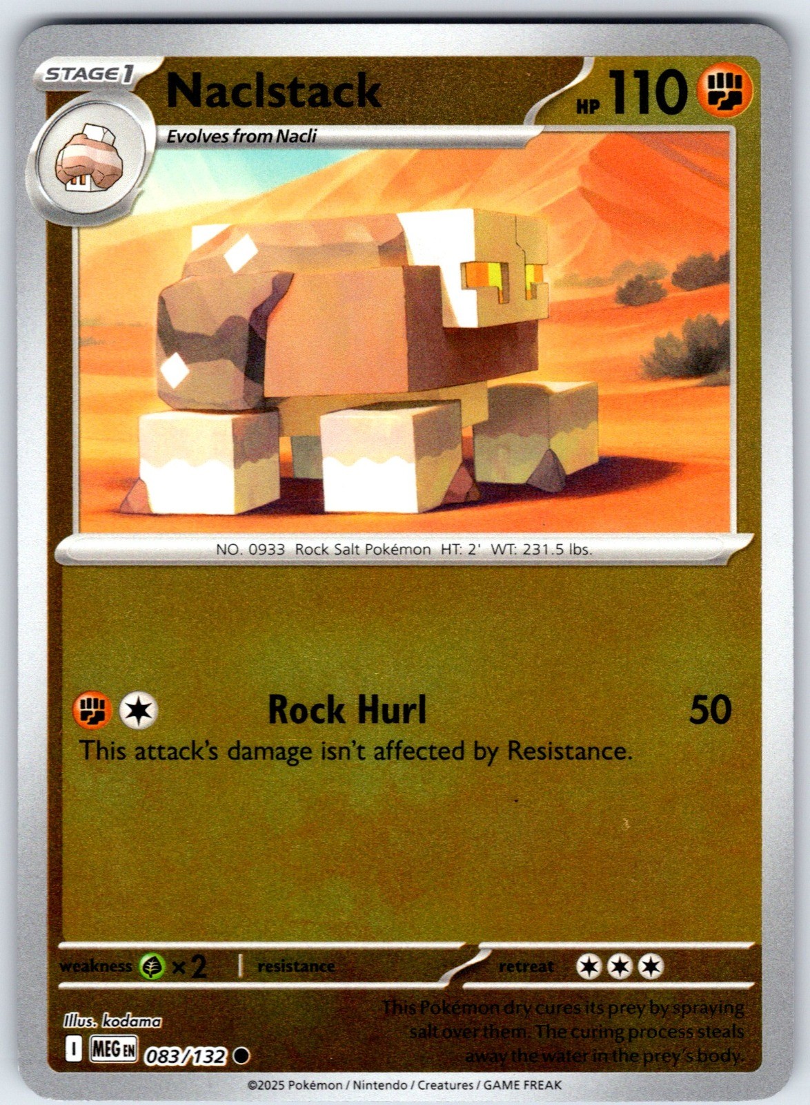 Naclstack Reverse Holo Common ME01: Mega Evolution 083/132 NM