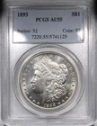 1893 Morgan Dollar PCGS AU55 Circulated Key Date $1