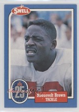 1988 Swell Football Greats Hall of Fame Rosey Brown Roosevelt Brown #20 HOF 0q3