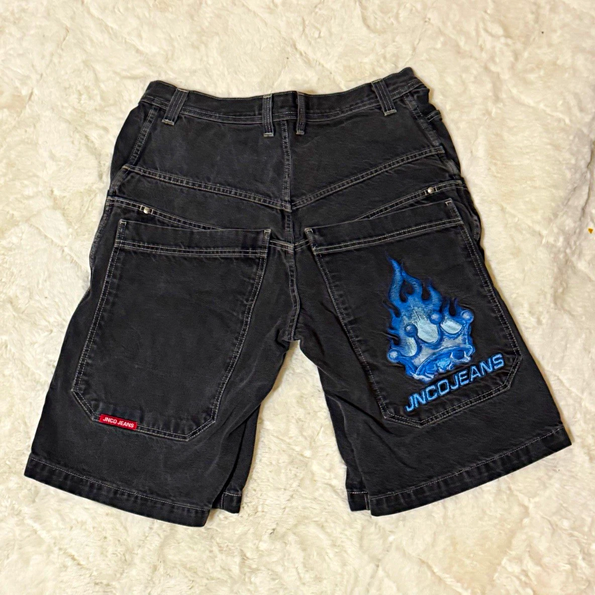 90s JNCO JEANS デニム ショートパンツ 34 ブラック JNCO Regular 34 Size Shorts for Men Just Listed 2026