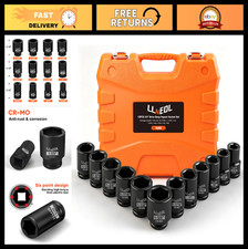12pcs 34 Drive Impact Deep Socket Set Sae 1116 To 1-58 Heavy-duty 6-poin 12pcs 34 Drive Impact Deep Socket Set Sae 1116 To 1-58 Heavy-duty 6-poin