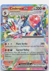 Cinderace ex 038/217 Ascended Heroes Double Rare Holo