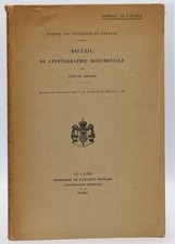 DRIOTON (Etienne) Sammlung monumentaler Krypt...