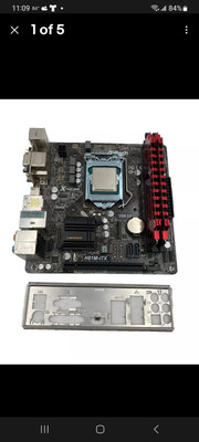 Asrock motherboard with CPU - fan- and 16GB memory combo