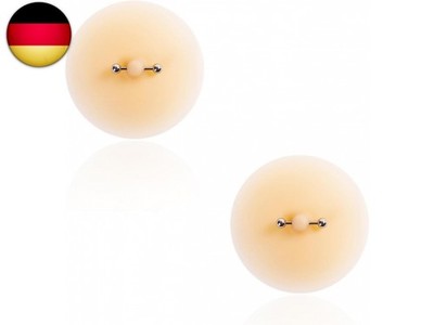 2 Pcs Silicone Nipple Cover with Piercing, Waterproof, Reusable Pasties