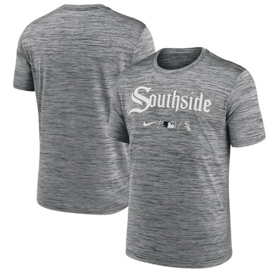 Chicago White Sox Herren T-Shirt Nike MLB Grau Velocity Top - Neu