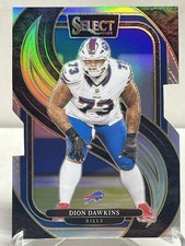 DION DAWKINS 2024 PANINI SELECT SILVER PRIZM DIE-CUT PARALLEL CARD! BILLS