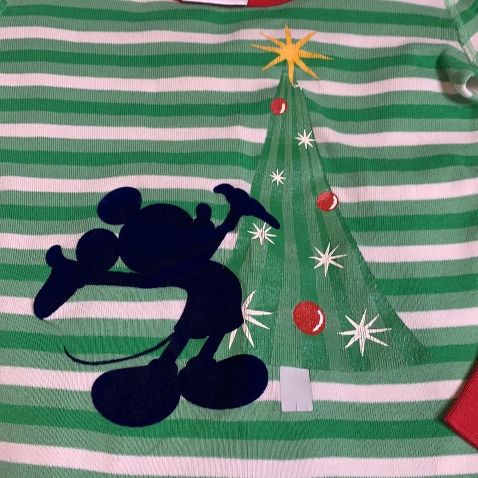 Hanna Andersson Disney Mickey Mouse Navidad Pijama Talla 110 o 5 Foto 2 de 4