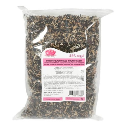 PL Moc Nhi Black Fungus Schwarze Pilze in Streifen getrocknet 1kg Mu Err Nam Meo