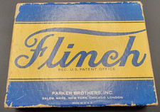 Vintage 1938 Parker Brothers Flinch Card Game Blue Box Not Complete