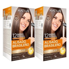 Kativa Formaldehyde-Free Brazilian Straightening Treatment1 2 Week Smoothness 2P