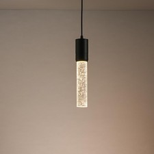 Black Pendant Lights Kitchen Island, Crystal Chandeliers Adjustable Pendant L...