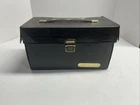 Vintage Original NES Game Storage Carrying Case Black Leather Holds 10 Carts