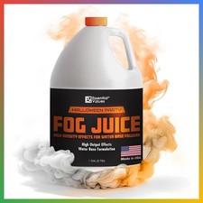 Essential Values Fog Machine Liquid - High Density Party Fog Juice 128 FL OZ /