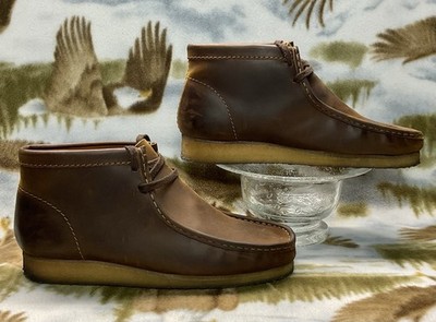 CLARKS ORIGINALS WALLABEES Dark Beeswax Moc Toe Crepe Sole 43 men 10