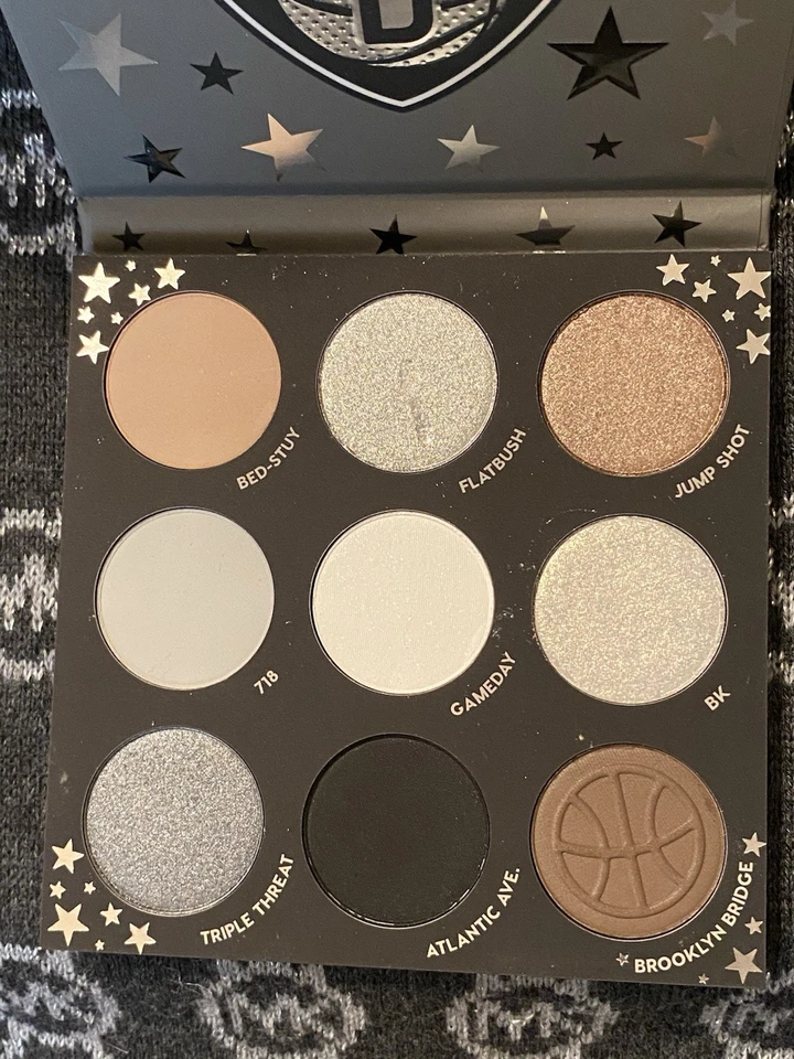 BNIB ColourPop NBA Brooklyn Nets Pressed Powder Eyeshadow Palette 9 Shades READ - Image 3 of 4