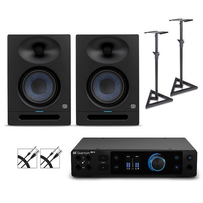 PreSonus Quantum HD2 Audio Interface wEris MonitorsCablesStands STUDIO5