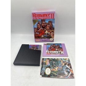 Romance of The Three Kingdoms II (NES, 1991) - Complete in Box With Poster MINT