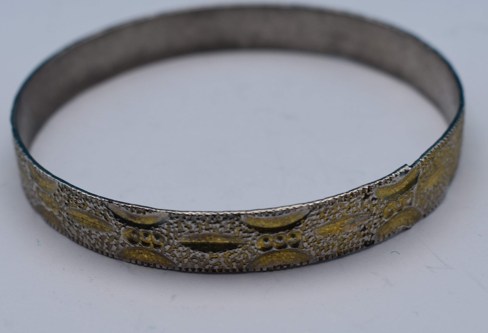 Two Silver Tone Intricately Designed Bangle Brace… - image 4