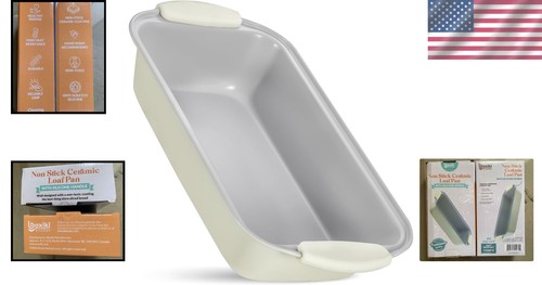 Sartén grande antiadherente de cerámica para pan y pan de carne caseros perfectos - Imagen 2 de 11