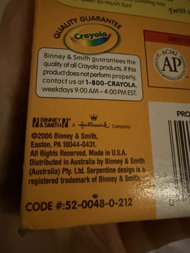 Vintage Crayola Crayons 48 Crayons Binney & Smith Used Retired Colors U.S.A.