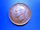 1947 Australia Half Penny (1/2 Penny)  George VI Very Lightly Circulated — photo 1