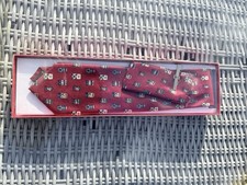 Vintage BNIB silk tie set,  (Silk tie, Tie pin, handkerchief)