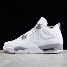 Air Jordan 4 Retro "White Oreo" Men's Basketball Shoes Mid Top