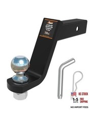 2 in Heavy Duty Steel Receiver Hitch, Fits 2 in 6 Inch Ball Hitch with Pin