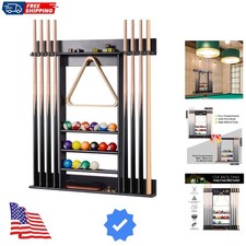 Pool Stick Holder, Pool Cue Rack Wall Mount, 8 Pool Cue Holder Wall Billiard ...