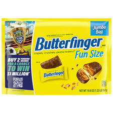 Butterfinger Fun Size Jumbo Stand Up Bag 19.8...