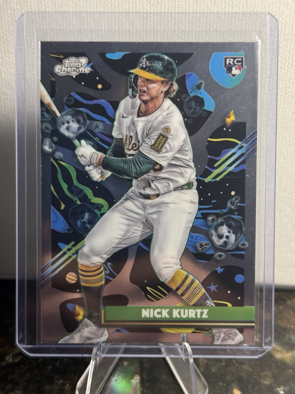 2025 Topps Chrome Cosmic Nick Kurtz #183 RC Athletics