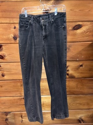 Lee Women's Charcoal Washed Faded Relaxed Jeans RN 130273 Cotton Blend Size 10M