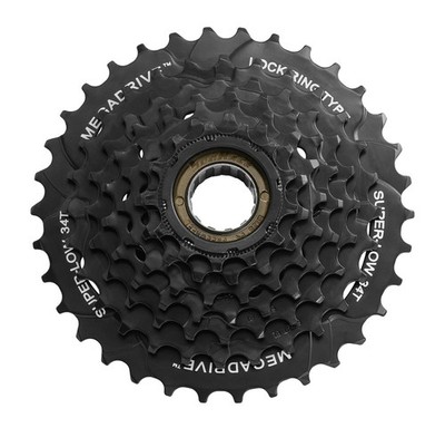SunRace Mfm300 7-Speed Freewheel 14-34t Black Kassetten, Schwarz, ESTANDAR