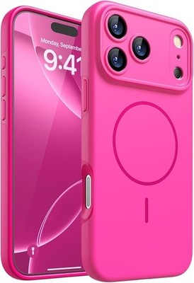 Gleecube Magnetic Protective Phone Case For iPhone 17 Pro Hot Pink