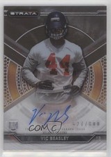 2015 Topps Strata Auto 627/800 Vic Beasley #SA-VB Auto fm1