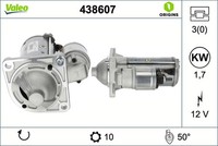 Valeo Starter U.A. FüR Cadillac, Opel, Saab, Vauxhall
