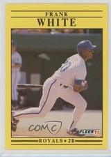 1991 Fleer Frank White #574 2u3