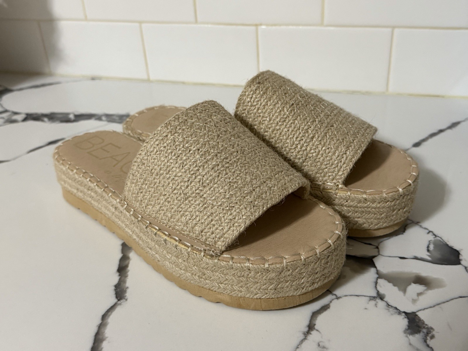 Platform Beach Slides For Summer