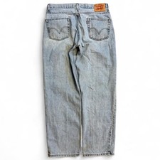 Vintage Levi's 550 Relaxed Fit Light Wash Denim Jeans 36x32