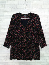 Madewell et Sézane 100% Silk Elly Floral Mini Tunic Dress Cottagecore Sz Small S