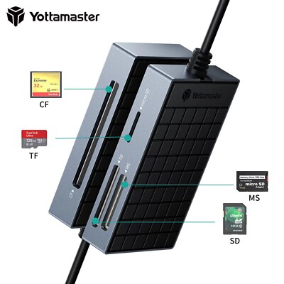 USB 3.0 Typ C USB Kartenleser 4 in 1 Kartenlesegerät für SD/CF/TF/MS Card Reader