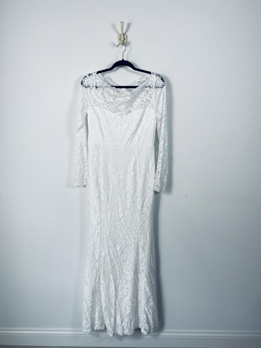 LULUS Farida Lace Long Sleeve Trumpet 
