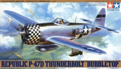 Tamiya 61090 P-47D Thunderbolt Bubbletop 1:48 Flugzeug Modellbausatz