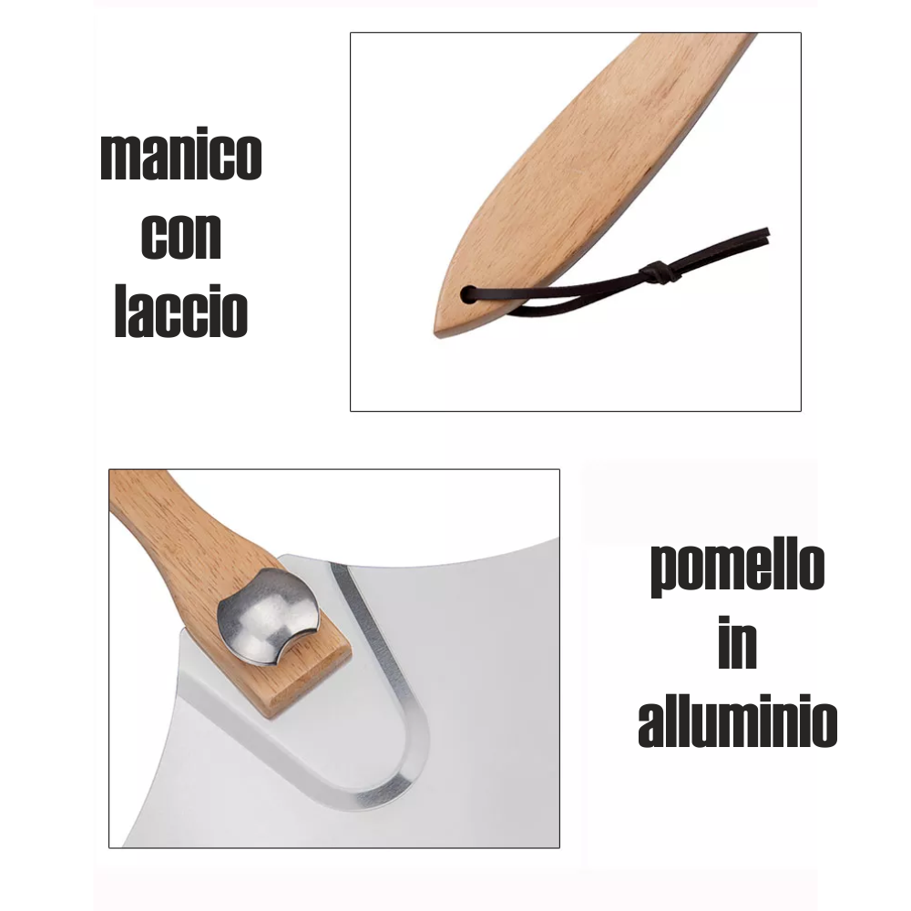 Piazza Pala Pizza Per Infornare, Collezione Punto Rosso, Rettangolare - Foto 8