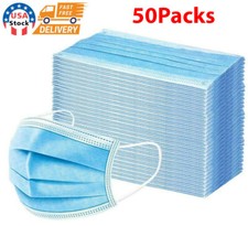 50 PCS Face Mask Mouth Nose Protector Respirator Masks with Filter WholeSale